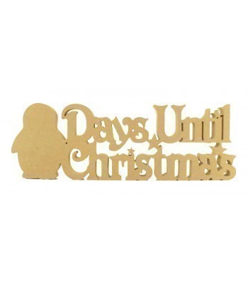 18mm Freestanding 'Days Until Christmas' Large Christmas Countdown - Penguin Design